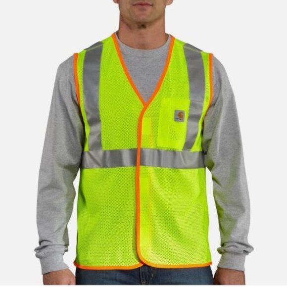Carhartt Other - Carhartt 100501 Class 2 High-Visibility Vest Men's Size M Bright Lime New